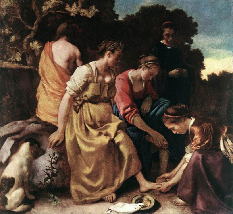 VERMEER VAN DELFT, Jan Diana and her Companions ae oil painting image